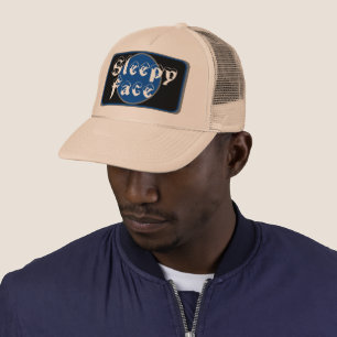 Casquette Face endormie : Vert - Bras Soleil - Chapeau de ca