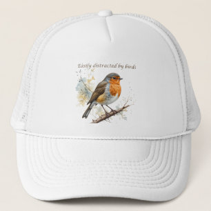 Casquette Facile à distraire par les oiseaux Citation amusan
