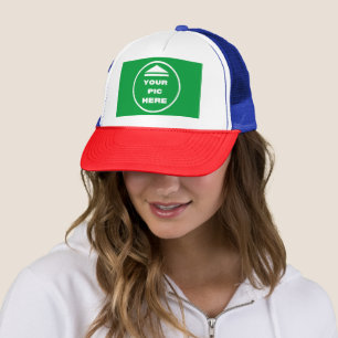 Casquette FACILE ! Chapeau de camion - Rouge Blanc Bleu - Pe