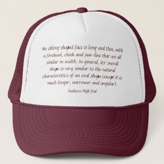 Casquette Façons Forme Oblong Haut de gamme Face Brown + Bla