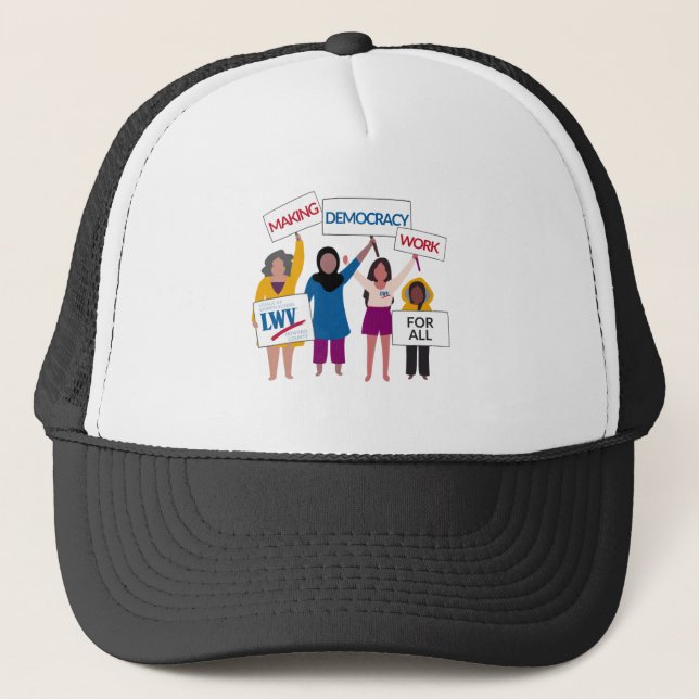 Casquette Faire de la démocratie le bon travail chapeau (Devant)