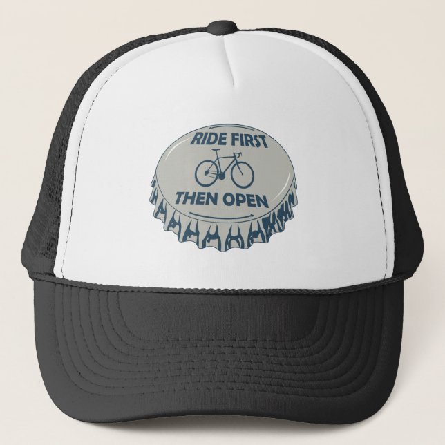 Casquette Faire le premier puis ouvrir (Devant)