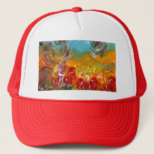 CASQUETTE FAIRY DES FLEURS ROUGES