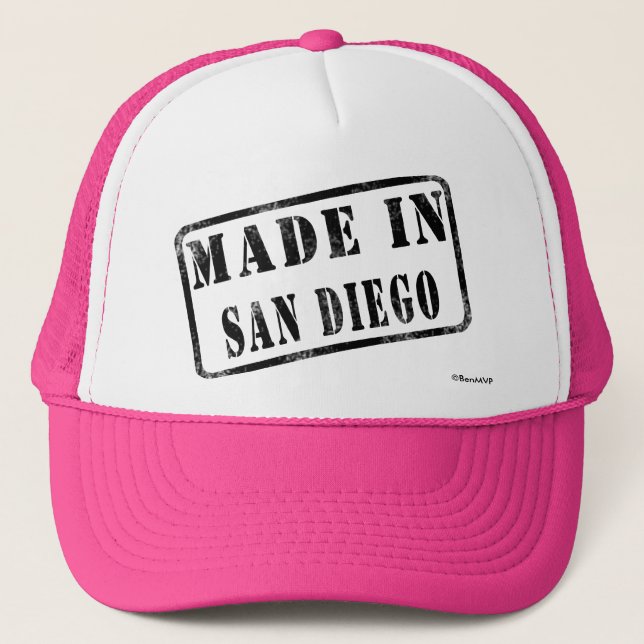 Casquette Fait à San Diego (Devant)