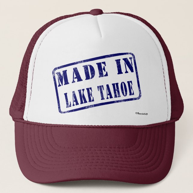Casquette Fait dans le lac Tahoe (Devant)