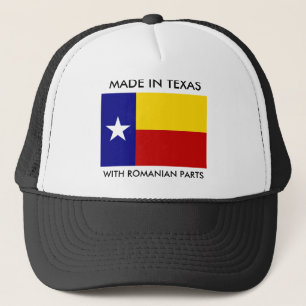 Casquette Fait dans le Texas avec les pièces roumaines