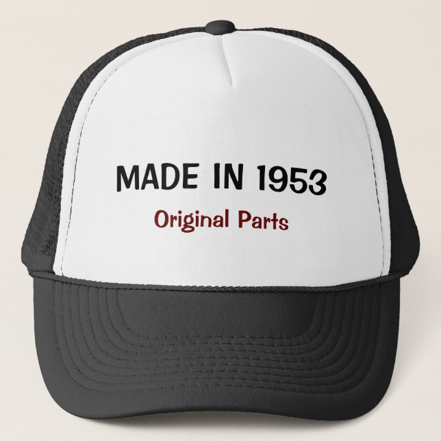 Casquette Fait en 1953, pièces originales (Devant)