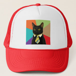 Casquette fait sur commande de chat d'affaires