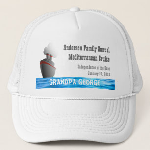Casquette fait sur commande de croisière de