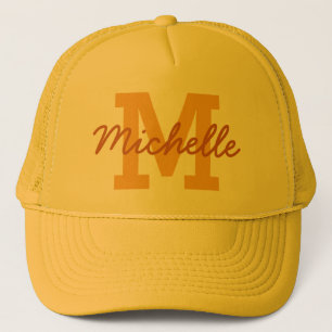 Casquette fait sur commande de monogramme et de