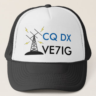 Casquette fait sur commande d'indicatif d'appel de