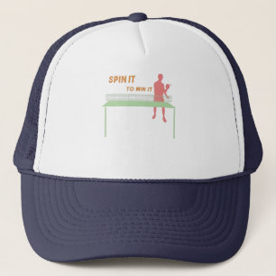 Casquette Faites-le tourner pour le gagner drôle cool ping p