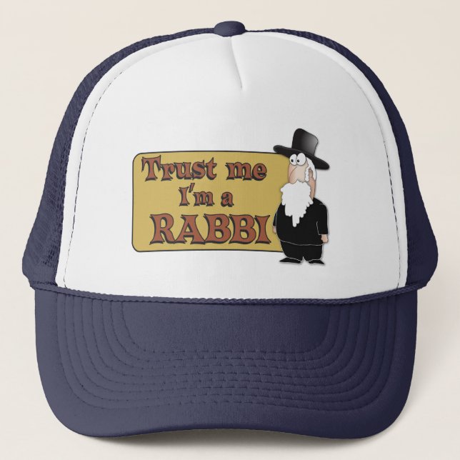 Casquette Faites-moi confiance - je suis RABBIN - grand (Devant)