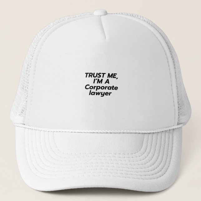 Casquette Faites-moi confiance Je suis un avocat d'entrepris (Devant)