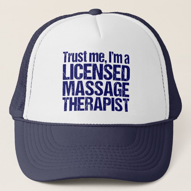 Casquette Faites-moi confiance Je suis un massothérapeute au (Devant)