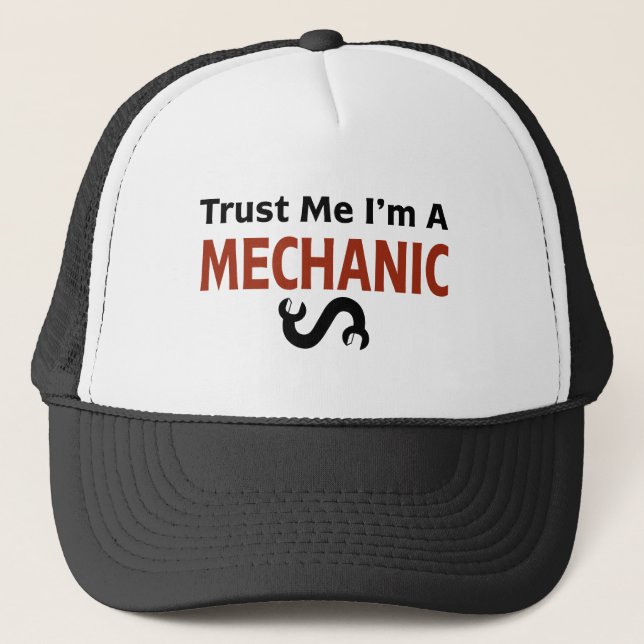 Casquette Faites-moi confiance je suis UN MÉCANICIEN (Devant)