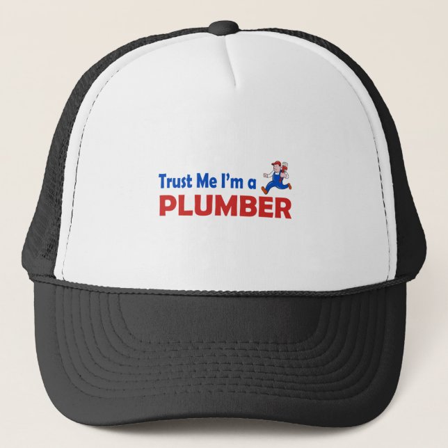 Casquette Faites-moi confiance je suis un plombier (Devant)