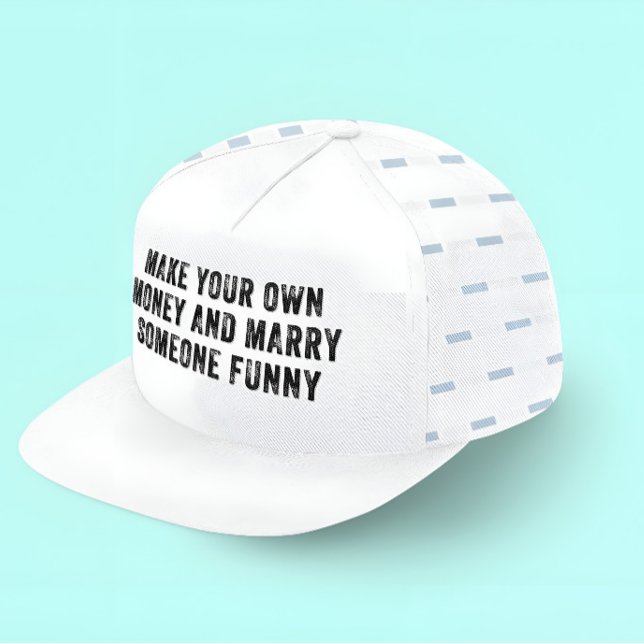 CASQUETTE FAITES VOTRE PROPRE ARGENT ET MARIEZ QUELQU'UN D'A (Créateur téléchargé)