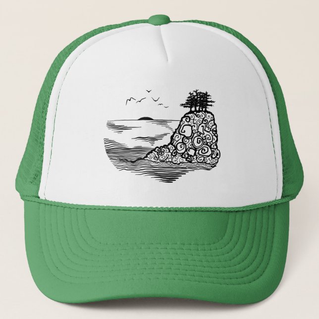 Casquette Falaises Sur La Côte (Devant)