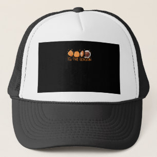 Casquette Fall Coffee Cute Lover Halloween Citrouille Latte