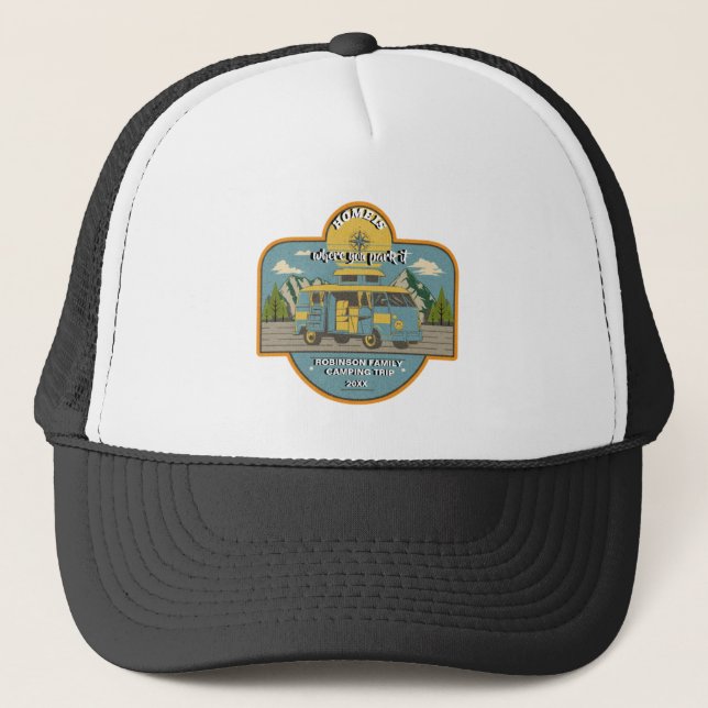Casquette Famille Personnalisée Nature Extérieure Voyage Cam (Devant)