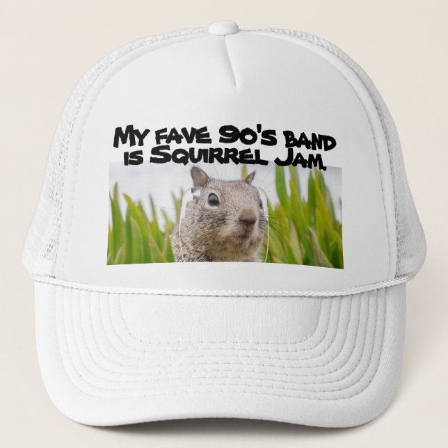 Casquette Favorite Squirrel Jam Musique des années 90 (Devant)