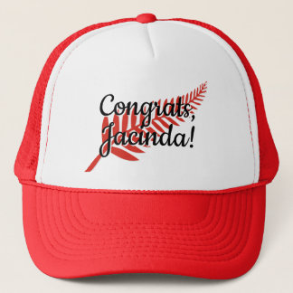 Casquette Félicitations, Jacinda ! Fermer du texte et des co