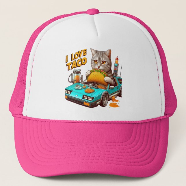 Casquette Feline Fiesta I love Taco (Devant)