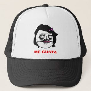 Casquette Femelle noire je visage comique Meme de rage de