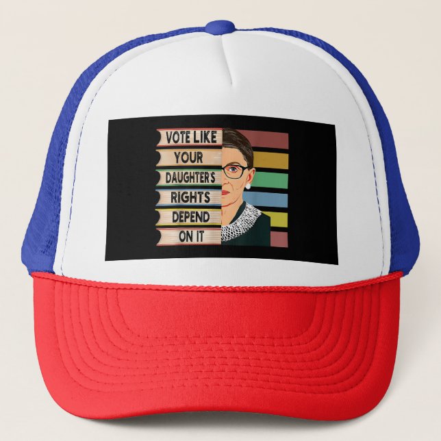 Casquette Feministe Ruth Bader Ginsburg RBG Citation Girl Wi (Devant)