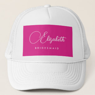 Casquette Femme Bachelorée Parti Bridesmaid Nom Pink