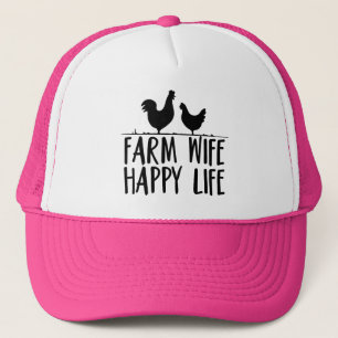 Casquette Femme de ferme Happy Life Design
