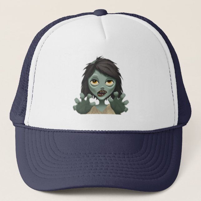 Casquette Femme Zombie - Emoji (Devant)