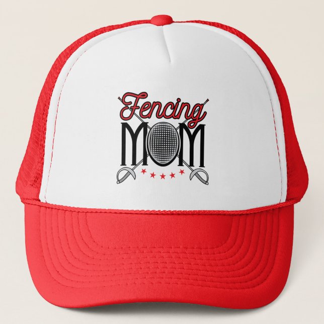 Casquette Fencing Maman Mère de Fencer (Devant)