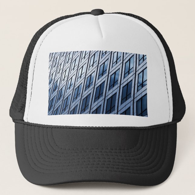 Casquette Fenêtres bleues Abstraites (Devant)