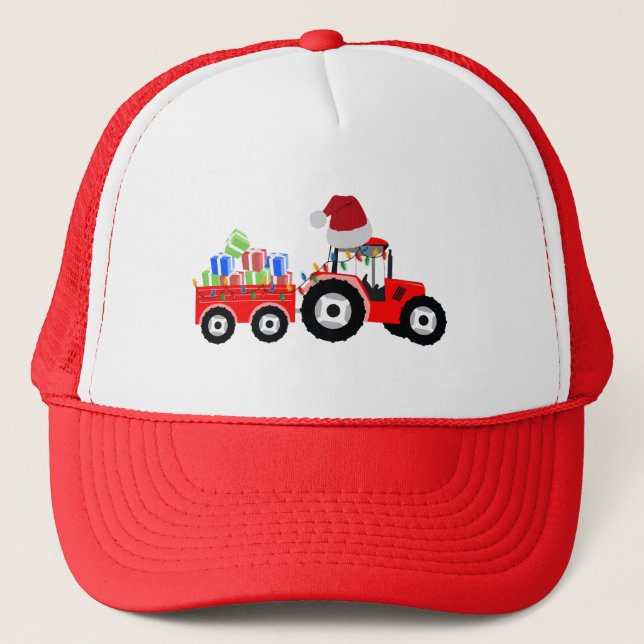 Casquette Ferme de camions Red Christmas Truck (Devant)
