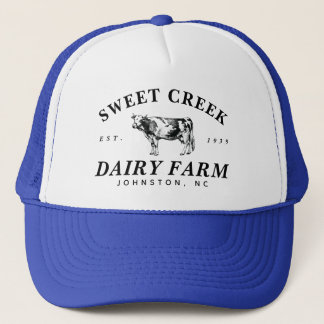 Casquette Ferme laitière Vintage sur mesure