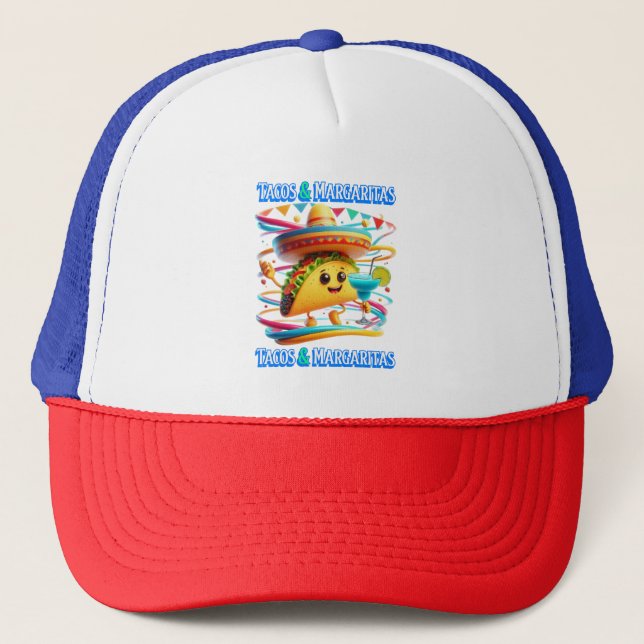 Casquette Festive Fiesta Flavours tacos et margaritas (Devant)