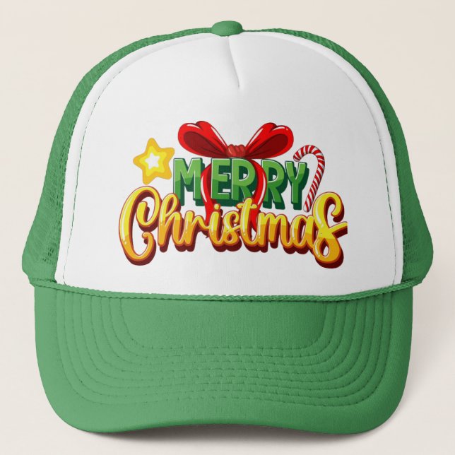 Casquette festive "Joyeux Noël" (Devant)