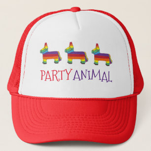 Casquette Fête ANIMAL Arc-en-ciel Piñata Anniversaire Fiesta