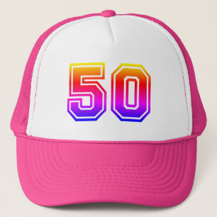 Casquette Fête colorée du 50e anniversaire