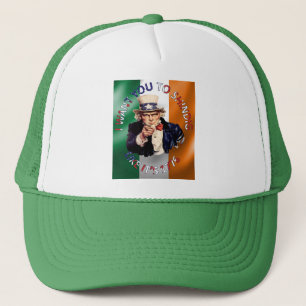 Casquette Fête de l'oncle Sam irlando-américain