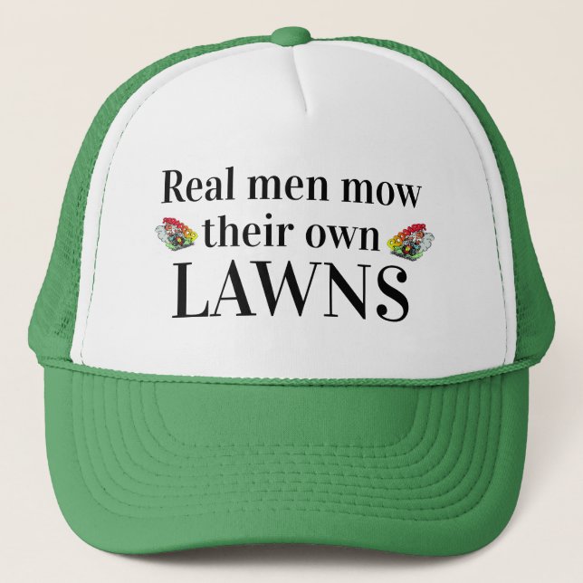 Casquette Fête des pères Cadeau VRAI HOMMES MOW LEUR PROPRE  (Devant)