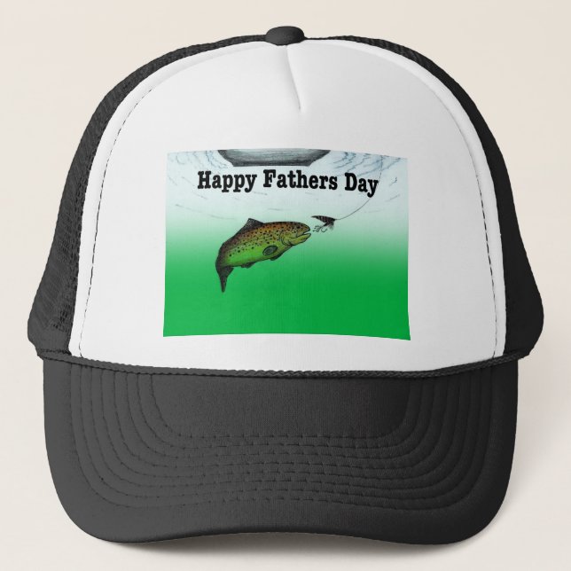 Casquette Fête des pères de pêche (Devant)