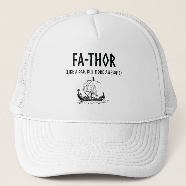 Casquette Fête des pères drôle de Fa-Thor (Devant)