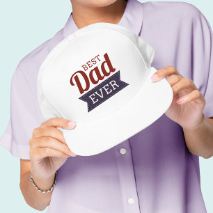 Casquette Fête des pères du meilleur papa rustique