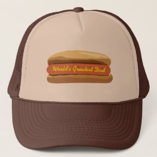 Casquette fête des pères Hot Dog le plus grand papa du mon