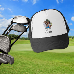 Casquette Fête des Pères Meilleur Papa Par Photo Golf Person