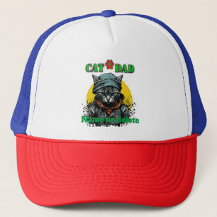Casquette Fête des Pères - PAPA CHAT. Nom/message modifiable