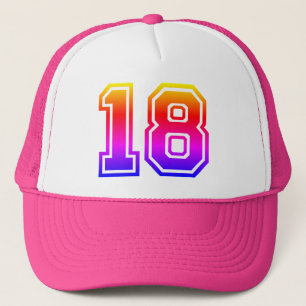 Casquette Fête du 18e anniversaire colorée